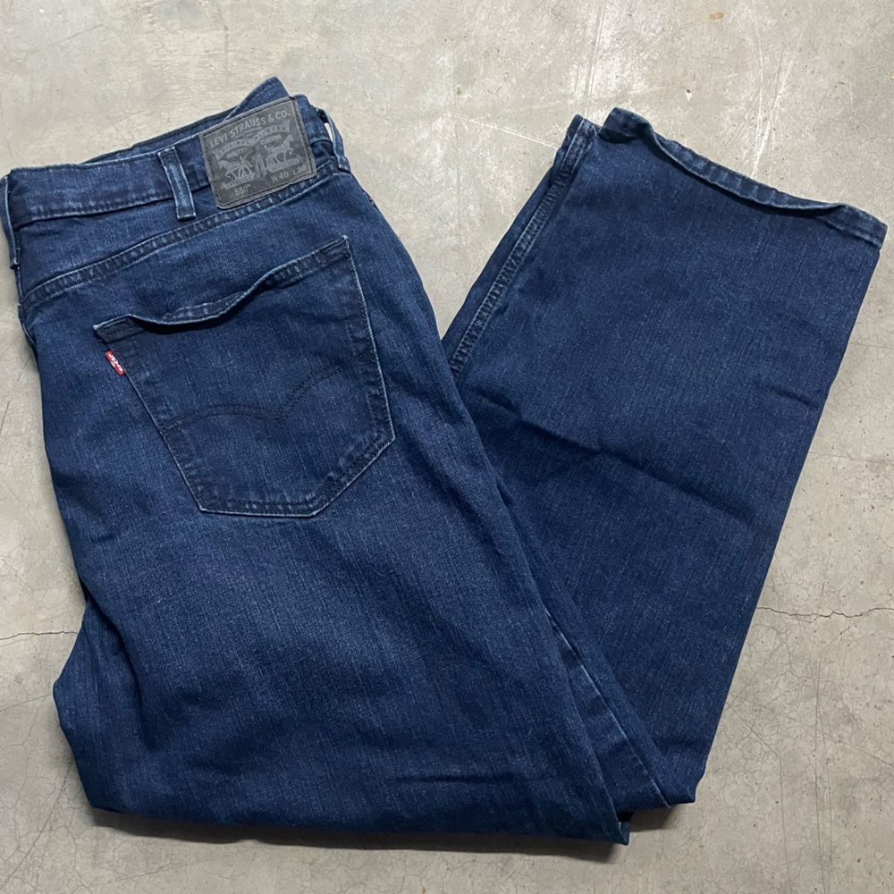 Levi's 550 Men's Waterless Jeans Size 40x30, Relaxed Fit, Straight Leg